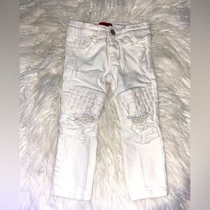 Stylish Kids White Distressed Jeans